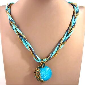 Bohemian Style Peacock Pendant Necklace